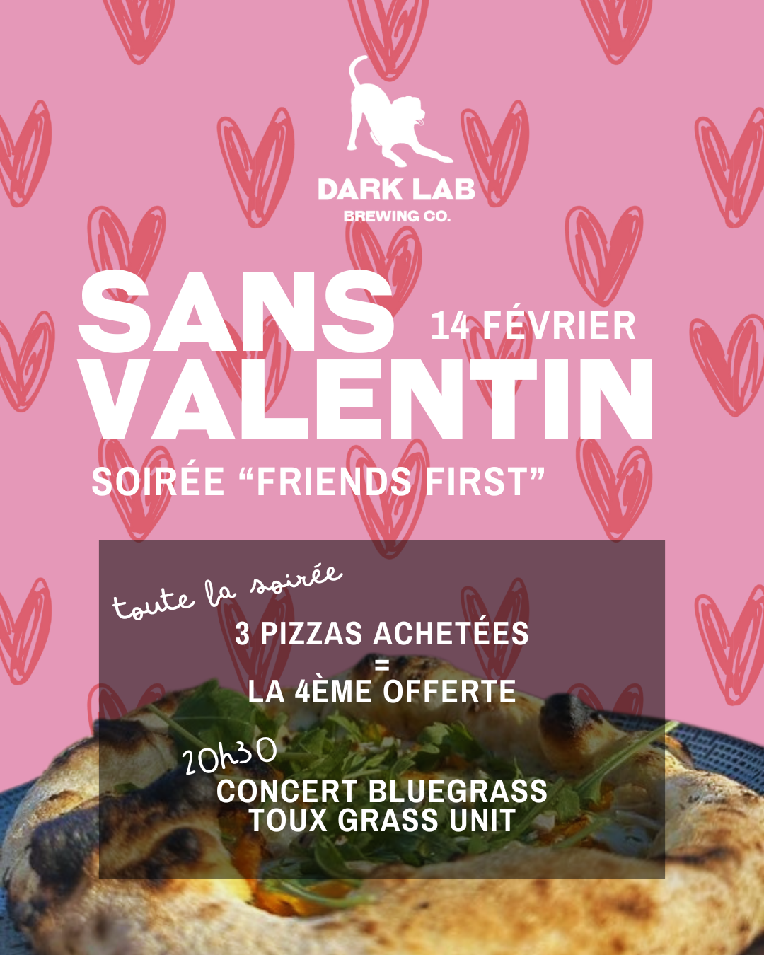 saint-valentin dark lab pizza offerte